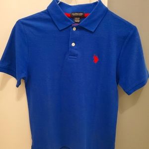 U.S. POLO ASSN. Polo Shirt, Size L(14/16), Royal Blue